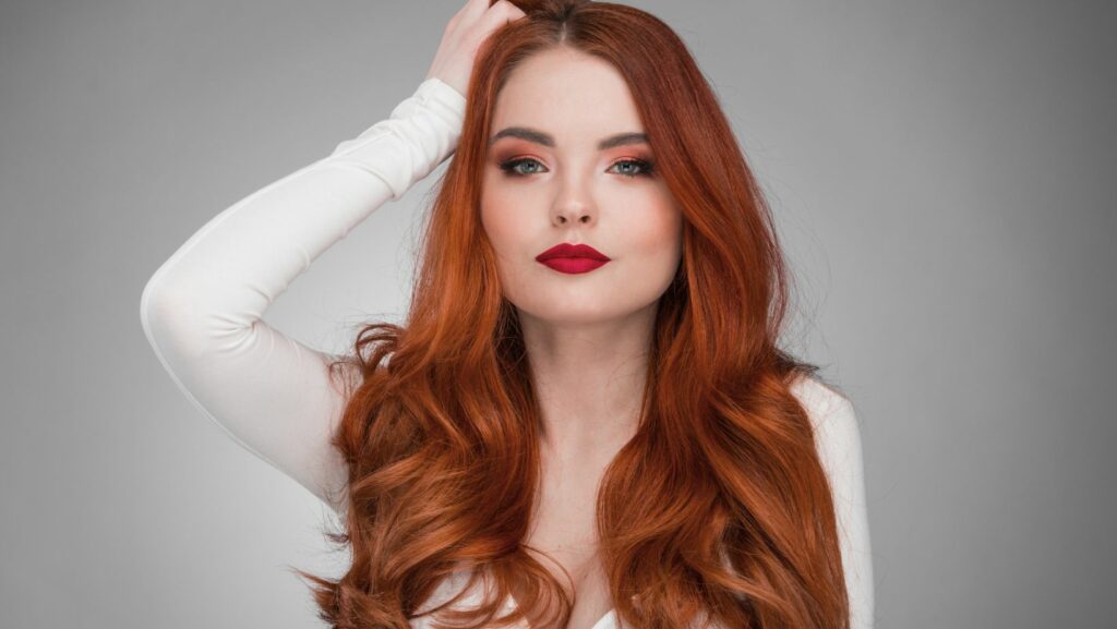 ginger hair with blonde highlights