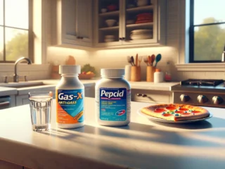 can you take pepcid and gas x together