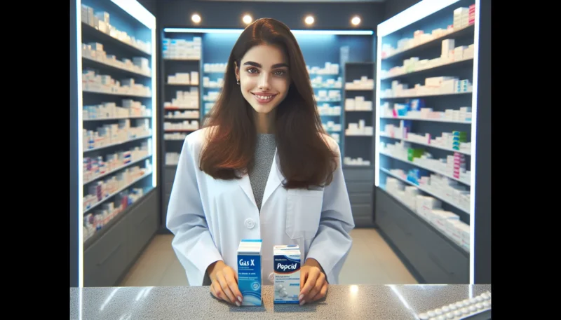 can you take gas x with pepcid