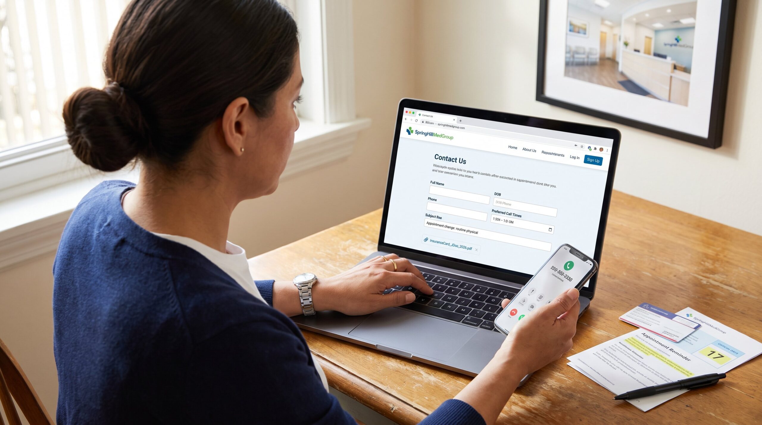 How to Send a Message to SpringHillMedGroup