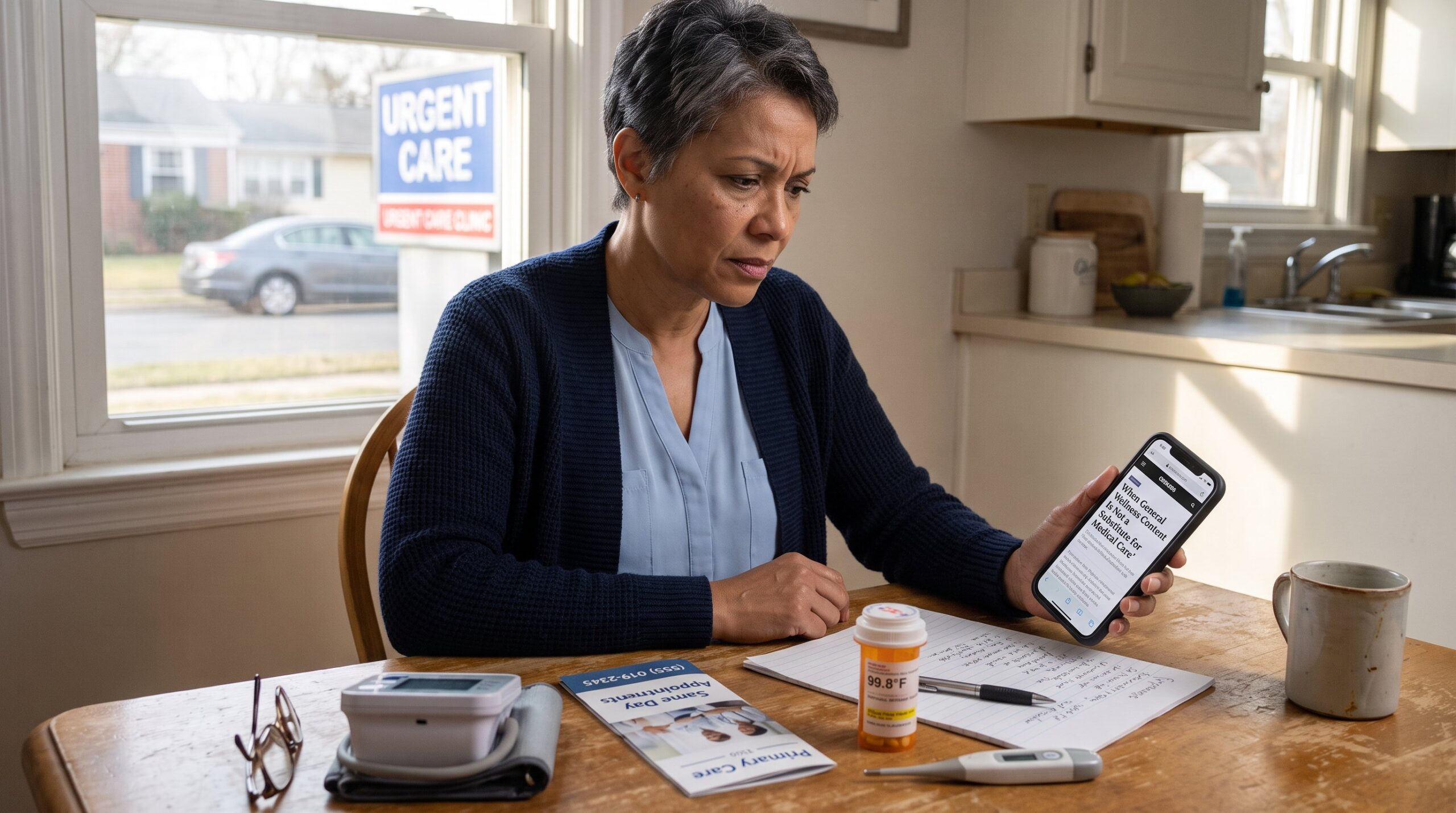When General Wellness Content Is Not a Substitute for Medical Care